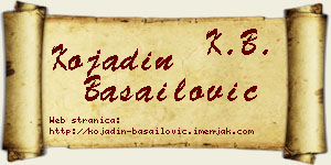 Kojadin Basailović vizit kartica